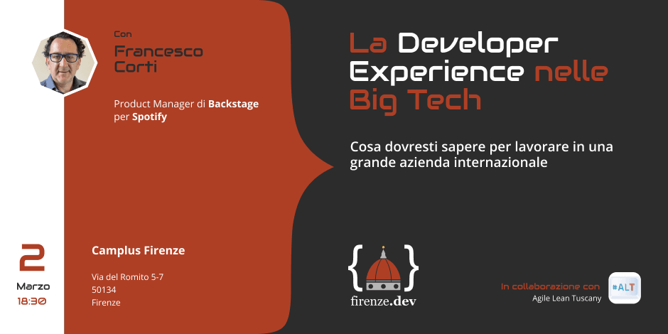 La Developer Experience nelle Big Tech